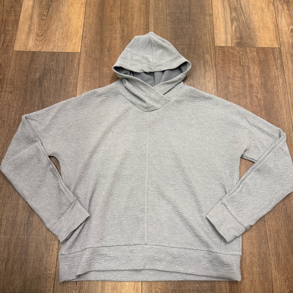 Zyia textured pullover hoodie